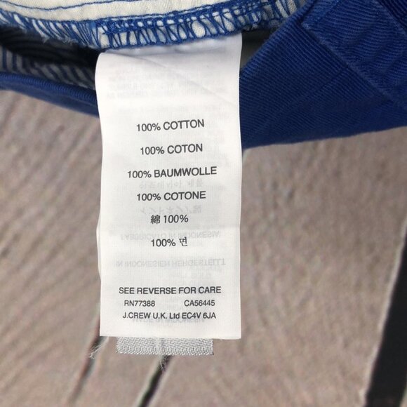 J Crew shorts Women’s chino Flat Front cuffed blue size 0 - Picture 4 of 8